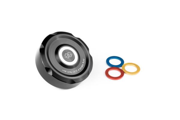 Bremsflüssigkeitsbehälter-Abdeckung vorne schwarz Universal